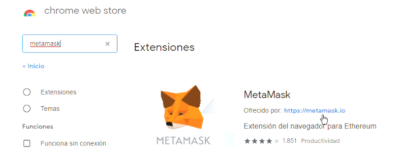 Metamask con Binance Smart Chain 